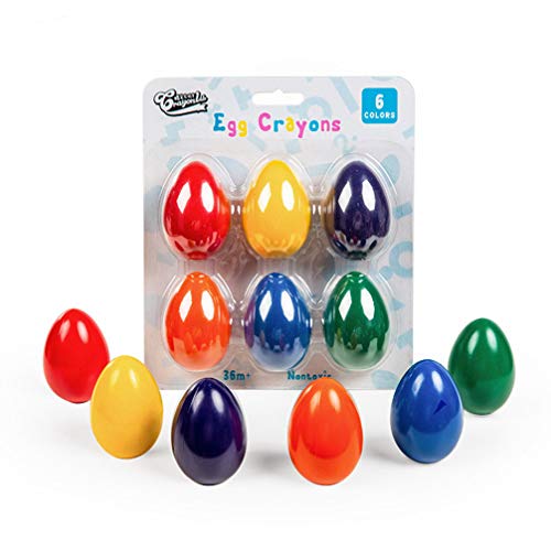 HEALLILY 6Pcs Lápis de Cera de Sólido Lavável Lápis de Cera de Desenhando Lápis de Cor Varas para Cr