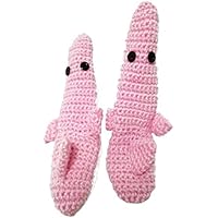 JYF Calcetines de Becerro Tejidos a Ganchillo para bebés y niños pequeños Novedad 3D Boca Ancha Zapatillas con mordedura de tiburón Dibujos Animados creativos Calcetería de Animales para de