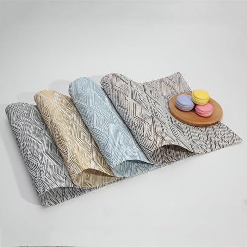 Set de table jacquard jaune anti-tache pour protéger votre table