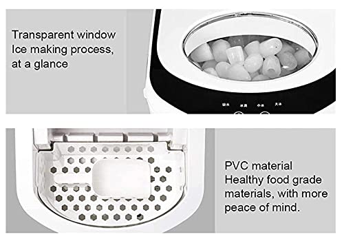 Máquina compacta para hielo 26 lbs/24h portátil miniatura 6