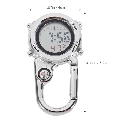 Reloj de dirección multifunción con mosquetón inoxidable estanco 3