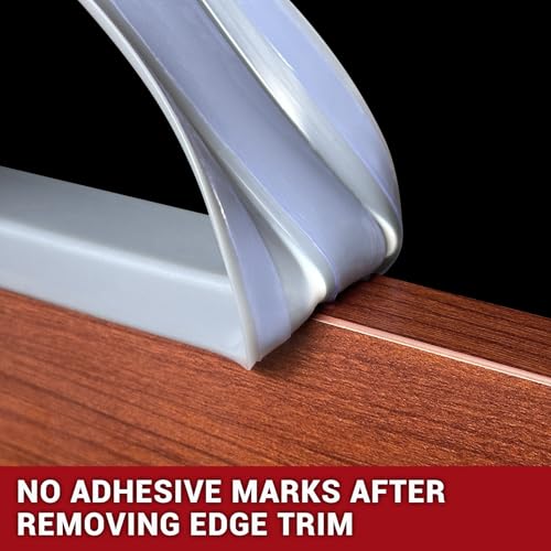 Image of Rubber Edge Trim, 1 /2 Inch(12mm) Flexible Edge Protector for Wood, Flywood, Glass and Metal, U Shaped Self-Adhesive Peel and Stick Guard for Baby Safety, Grey Color, 10Ft