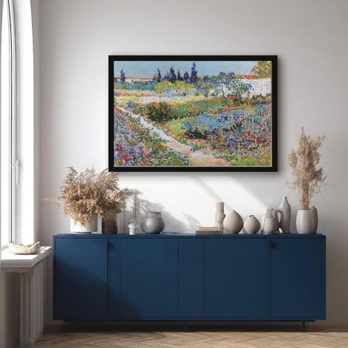 Impression sur toile Jardin à Arles Van Gogh 40x61cm tableau de salon