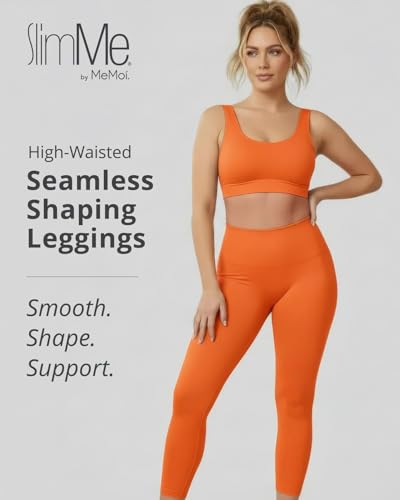 Image of SlimMe High Waisted Shapewear Leggings, Tummy Control Compression