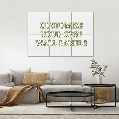 Personalized Soundproof Wall Panels, Custom Acoustic Panels Wall Art, Upload Your Own Artwork, Decorative Sound Absorbing Panel for Music Studio Home Office (6PCS 35.4 Inch *23.6 Inch)