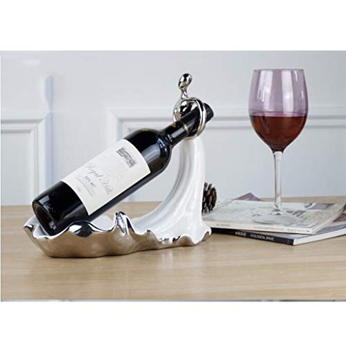Soporte de vino cerámico hecho a mano, ahorro de espacio miniatura 6