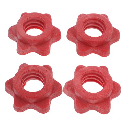 CIYODO 4 Piezas Accesorios De Nueces Hexágono Universal Cerrar Acero Cierre Tuercas Autoblocantes Tuerca Con Mancuernas Tuerca Antideslizante Con Mancuernas Rojo El Plastico