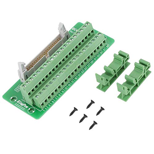 Bornier IDC40 pas 0,3 cm carte dérivation mâle pour rail DIN C45 automate PLC et MCU
