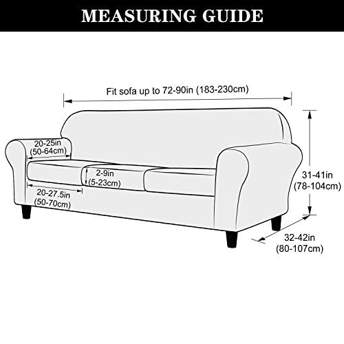 Pendejato Stretch Sofa Slipcover, Soft Jacquard Couch Covers Sofa Covers For 3 Cushion Couch Sofa Washable Furniture Protector For Pets & Kids (Large) #TOP5