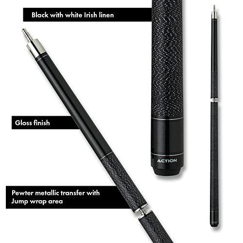 Action Pewter Metallic Transfer with Jump Wrap Area Break Jump Cue Weight: 21 Oz.
