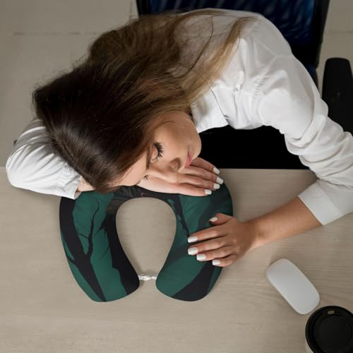 Almohada de Espuma Viscoelástica U para Cuello Negra miniatura 7
