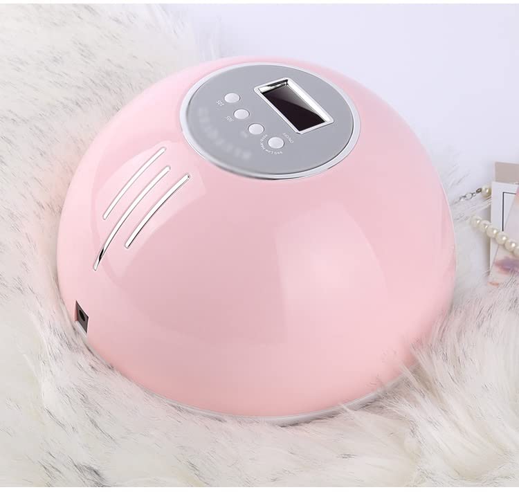 FAXIOAWA Lampada per Unghie UV LED, Luce per Unghie Gel per Smalto per Unghie 72W Essiccatore UV con 4 Timer (Colore : Rosa)
