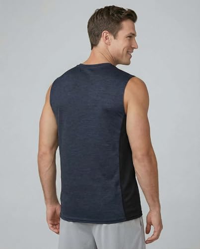 Image of Real Essentials: Men's Dry Fit Tank Tops Sleeveless Workout Shirts Moisture-Wicking Muscle Tank Gym Running (Big & Tall)