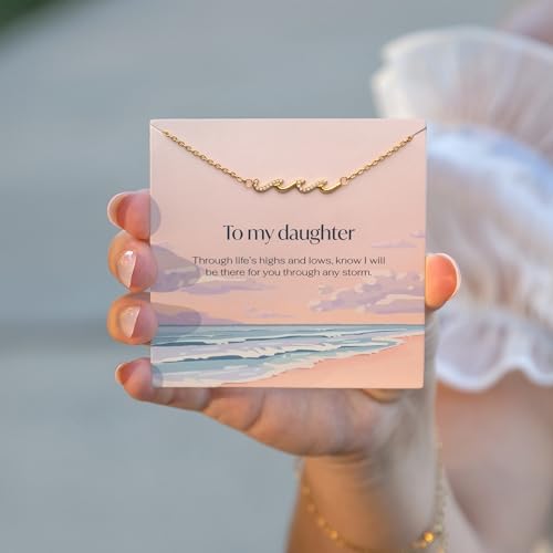 Wave Bracelet for Women - Friend Birthday Gifts for Mom, Best Friend, Daughter, Sister or Bestie - 14k Gold Jewelry, Mothers Day Bracelet, Soul Sister or Big Sisters Keepsake, Gift for Her3