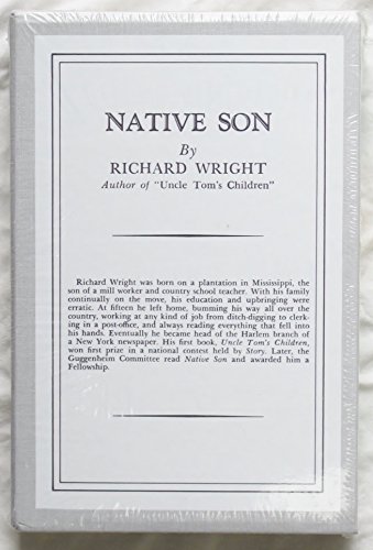 Native Son (1968 Slipcase Facsimile Edition) B00BNBFINE Book Cover