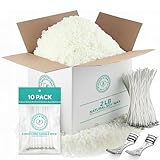 Hearts & Crafts Soy Wax for Candle Making 2lb Kit - Includes 10 Wicks & 2 Metal Centering Devices - Candles Wax and Wicks Set for DIY Candles Projects, Crafting, and Professional Candle Makers