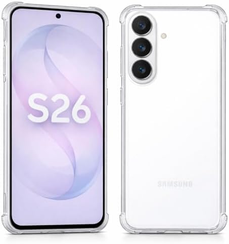 Capa Antishock em TPU para Novo Samsung Galaxy S26 de 6.3 Polegad...