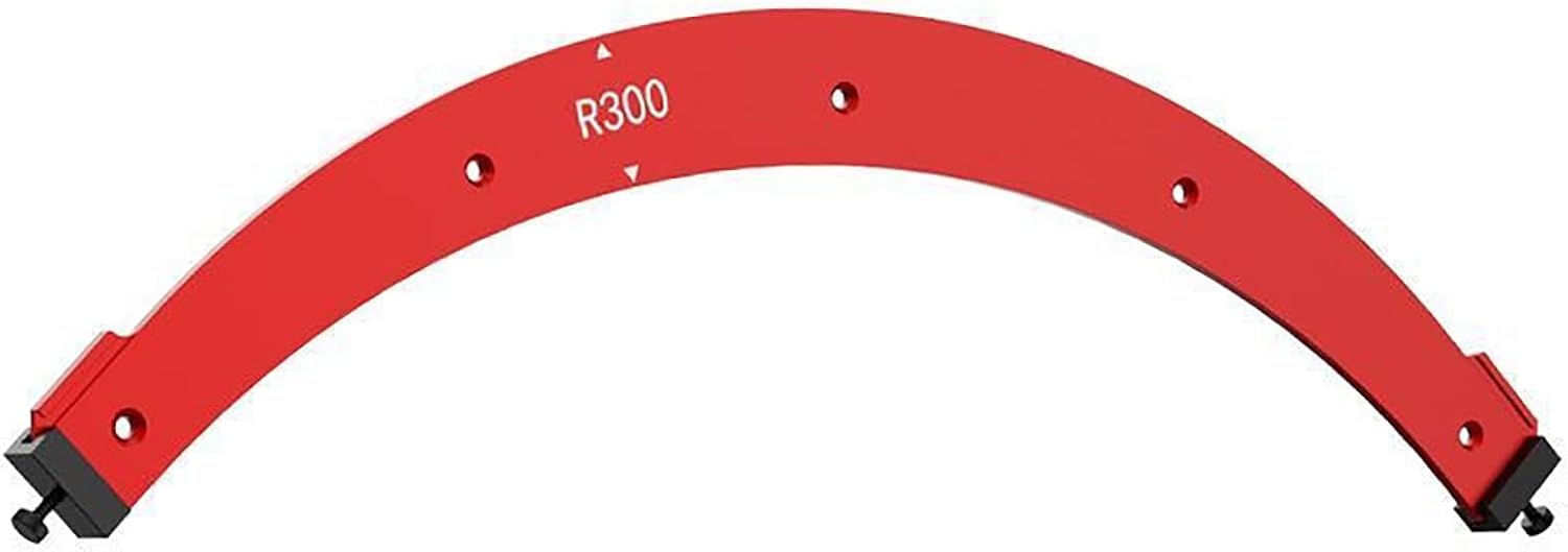 5Pcs Round Corner Radius Template, Aluminum Alloy Radius Jig Router Template for Woodworking, Arc Cutting Auxiliary Tool, Corner Positioning Jig, R100 R150 R200 R250 R300