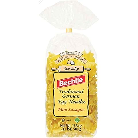 Bechtle Mini-Lasagne Traditional German Egg Noodles, 17.6 Ounce - PACK OF 4 Cover