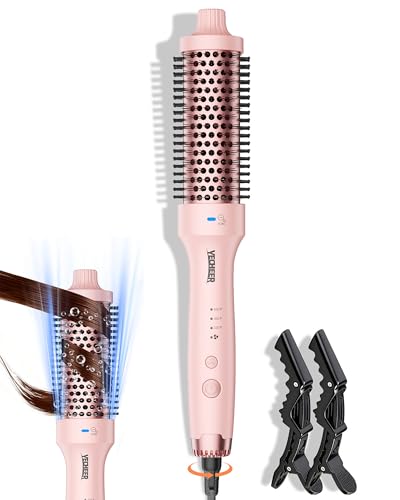 Thermal Brush for Blowout Look, 360° Airflow Heated Round Brush