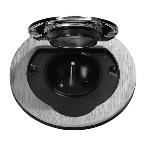 MIRATIC Prise de Courant Encastrable Plan de Travail Cuisine et Bureau Ronde IP55 Étanche avec Clapet de Protection Prise Électrique Murale Type E 16A 3680W...