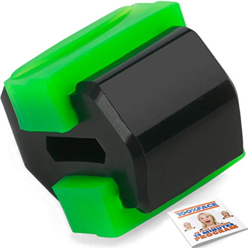 100%Face 2in1 Facial Tools–Jaw Exerciser (BEGINNER LEVEL-UPGRADED VERSION) and Face Exerciser Book for-Jaw Workout, Double Chin Reducer, Face Slimmer, Mouth Exerciser for the Perfect Slim and Fit Face