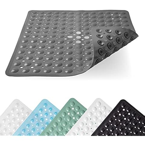 Toniamo Duschmatte 53x53 cm grau | Antirutschmatte Dusche in Premium-Qualität Cover