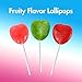 Heart Shaped Valentine's Day Lollipops Assorted Fruity Flavors - Individually Wrapped JollyRanchar Lollipops Suckers Bulk in Sealed Bags for Friends, Kids, Party Favors (20 Count)