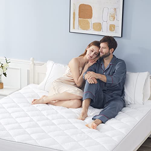 Sunflower Full Mattress Pad Cover, Cotton Mattress Cover Hypoallergenic, Extra Deep Pocket 18"-22" Quilted Mattress Protector Full Size Thin Version, Soft Breathable And Noiseless #TOP5