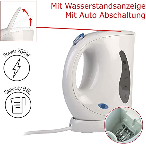 TronicXL 2-Schlitz Toaster mit Brötchen-Aufsatz + 0,6l Wasserkocher Frühstück-Set Frühstücks-Set - Brot Toast mit… – Bild 3