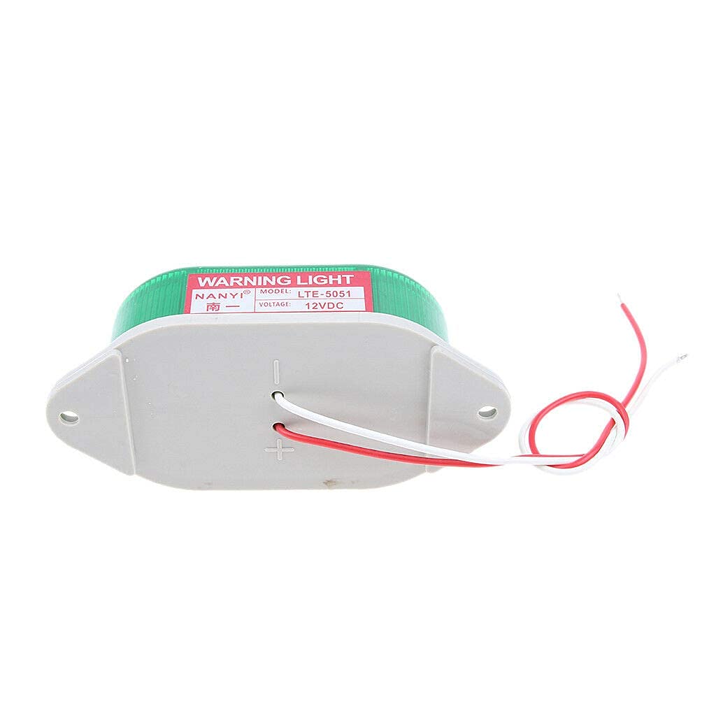 Ubersweet® Imported 12V Strobos ic Warning Light Signal Beacon Green Lamp for Industry