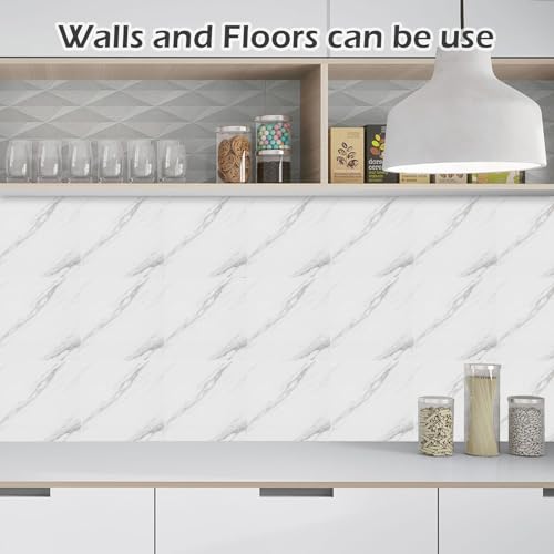 Pvc-vloerbedekking, zelfklevende tegels, 22 stuks, 30 x 30 cm (2 m²), zelfklevende vinyltegels, betoneffect, antislip, waterdicht, oliebestendig, snijbaar, vloerstickers voor slaapkamer, keuken - Image 6