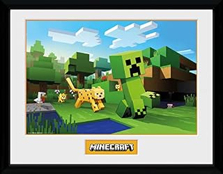 GB eye Minecraft Ocelot Chase 30 x 40cm Framed Collector Print
