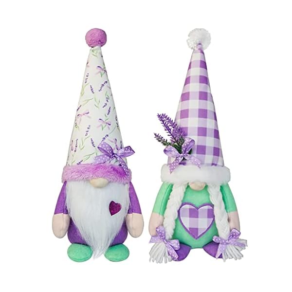   Lavender-Gnomes-DecorSpring-Purple-Gnome-Decorations-for-HomeLavender-Flower-GnomesGarden-Gnome-Decor-Summer-Gnome-Tiered-Tray-DecorGnome-Gifts-for-Woman