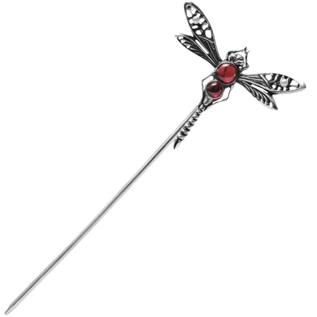 Palillos de cabello de plata de libélula como obsequio de cumpleaños 8