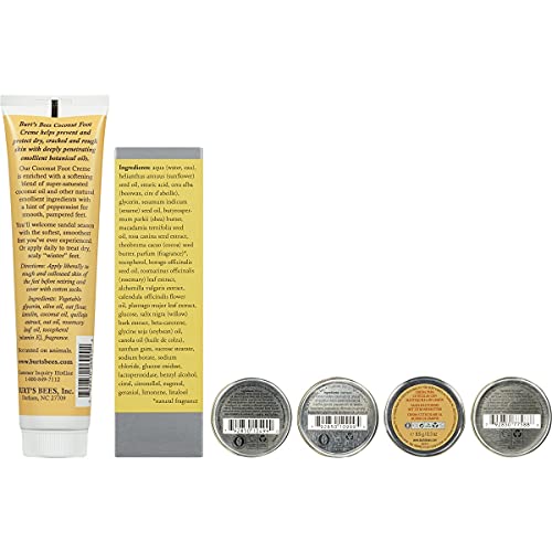 Burt's Bees Classics Gift Set, 6 Products in Giftable Tin – Cuticle Cream, Hand Salve, Lip Balm, Res-Q Ointment, Hand Repair Cream and Foot Cream