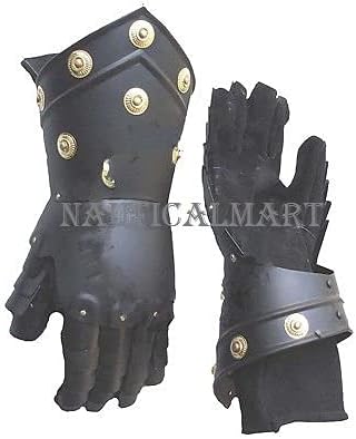 NauticalMart Medieval Gauntlets Functional Knight Mitten Re-enactment LARP Costume