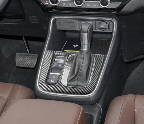 Flash2ning Carbon Fiber Pattern Gear Shift Panel Compatible for Honda CRV C-RV 2023 LX, EX, EXL, Sport Hybrid, Hybrid Touring Interior Accessory, ABS Inner Sticker Trim, 1pc