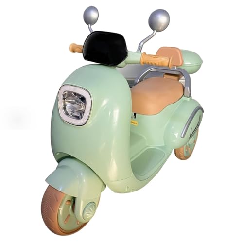 Moto Elétrica Infantil Verde Scooter Lemn 6v com Luz de Led e com...