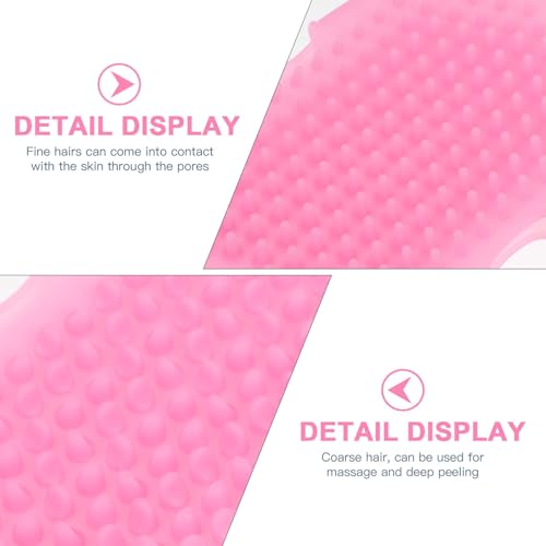 FOMIYES 2pcs Silicone Scrubbers Bath Brush Glove Bath Brush Body Wash Scrubber Silicone Gloves Back Body Shower - Image 3