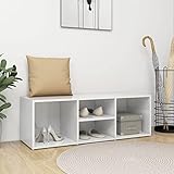 Este banco de almacenamiento es un lugar muy práctico para guardar tus zapatos con estilo y sin desorden.