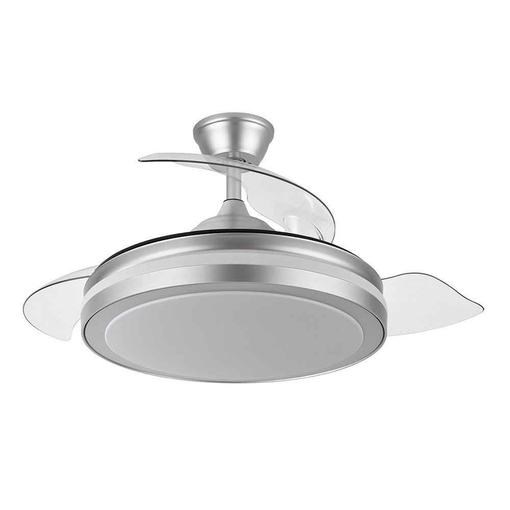 FABRILAMP VENTILADOR DC ESPARTA 72W 6120LM PLATA 3 ASPAS
