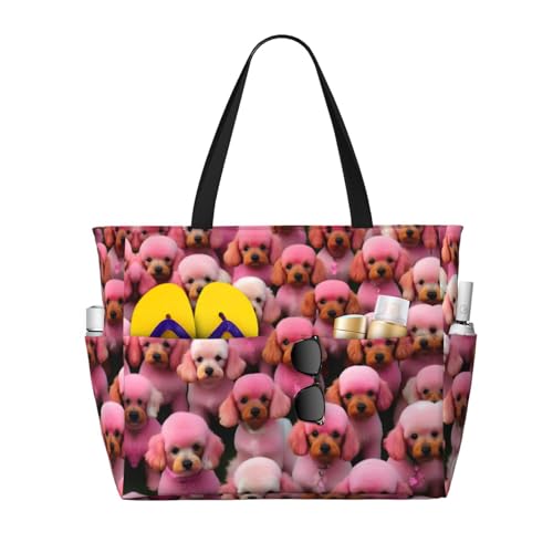 Sac bandoulière caniche imperméable : le grand cabas voyage stylé