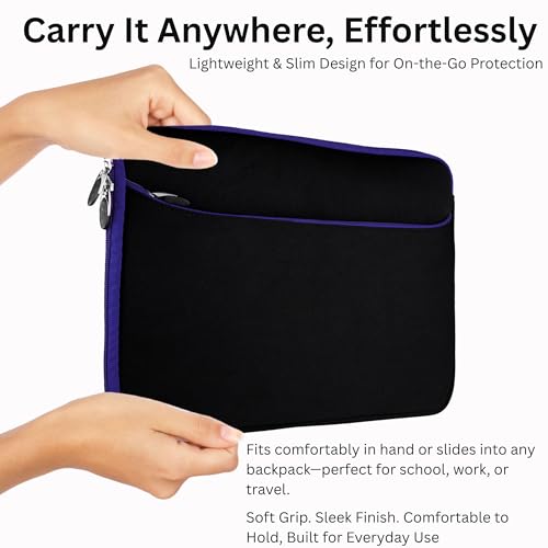 Funda para Laptop 11-12 Pulgadas Neopreno Azul Resistente Agua miniatura 4