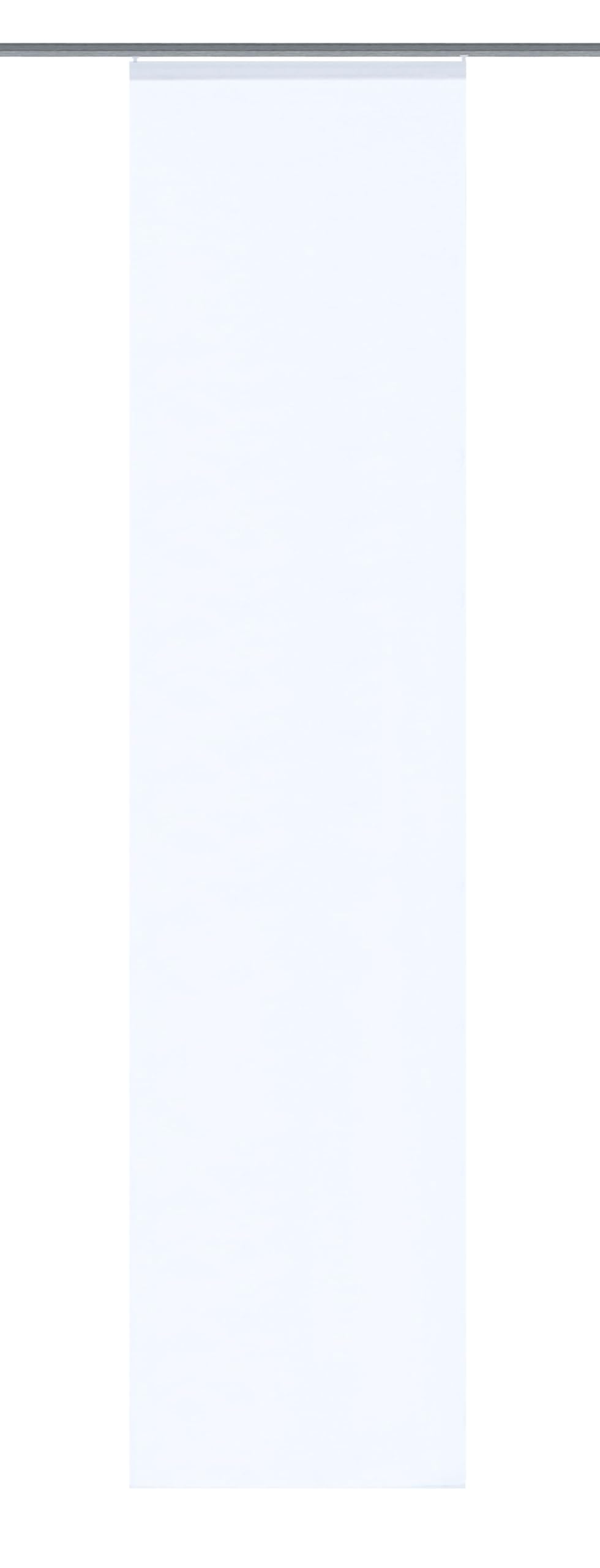 Home fashion "Rome 87141-810 Sliding Curtain Plain Voile 245 x 60 cm White