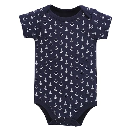 Hudson Baby Unisex Baby Cotton Bodysuits, Sailboat Polo, 9-12 Months - Thumbnail 4