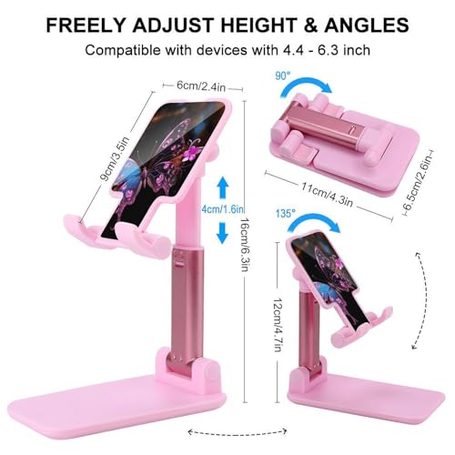 Support de téléphone portable universel mignon papillon ajustable pour smartphone iPhone Android - 2