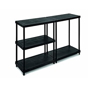 Terry 4080 C Modulaire stellingkast met 5 planken. Kleur: Zwart. Materiaal: Kunststof. Afmetingen: 40 x 80 x 173,8 cm