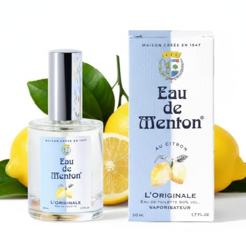 Eau de Menton - L'Originale, depuis 1947 - Eau de Toilette mixte, Artisan Parfumeur en Côte d'Azur (50 ml)