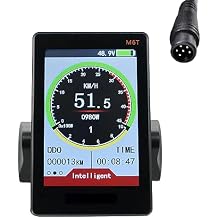 1 Piece Universal E Scooter LCD Panel Color Screen 24V 36V 48V 60V with USB for E-Bike6PIN, Black
